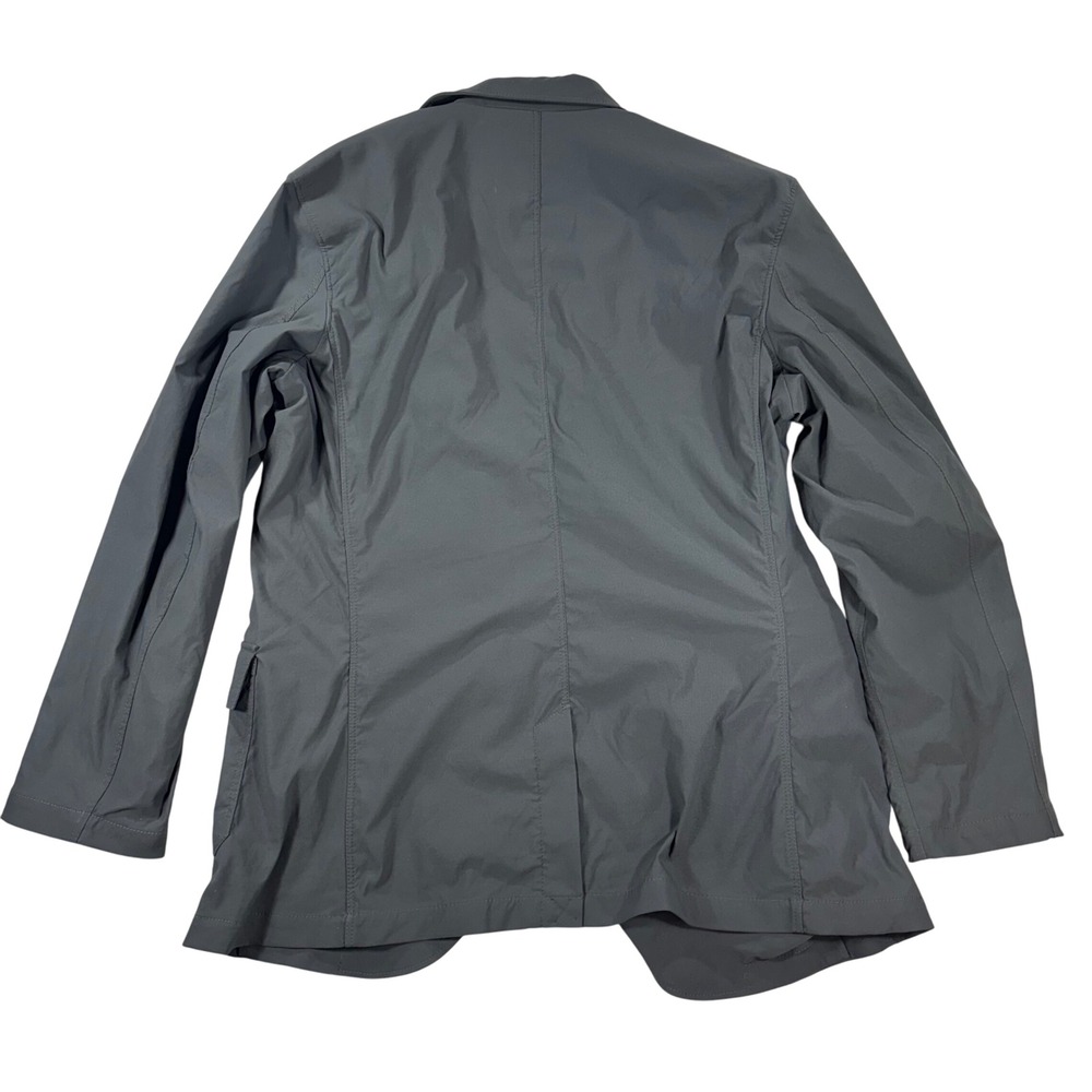 Eddie Bauer Travex Blazer Mens 44 Gray Sport Coat Jacket 3 Button Travel - Picture 8 of 10